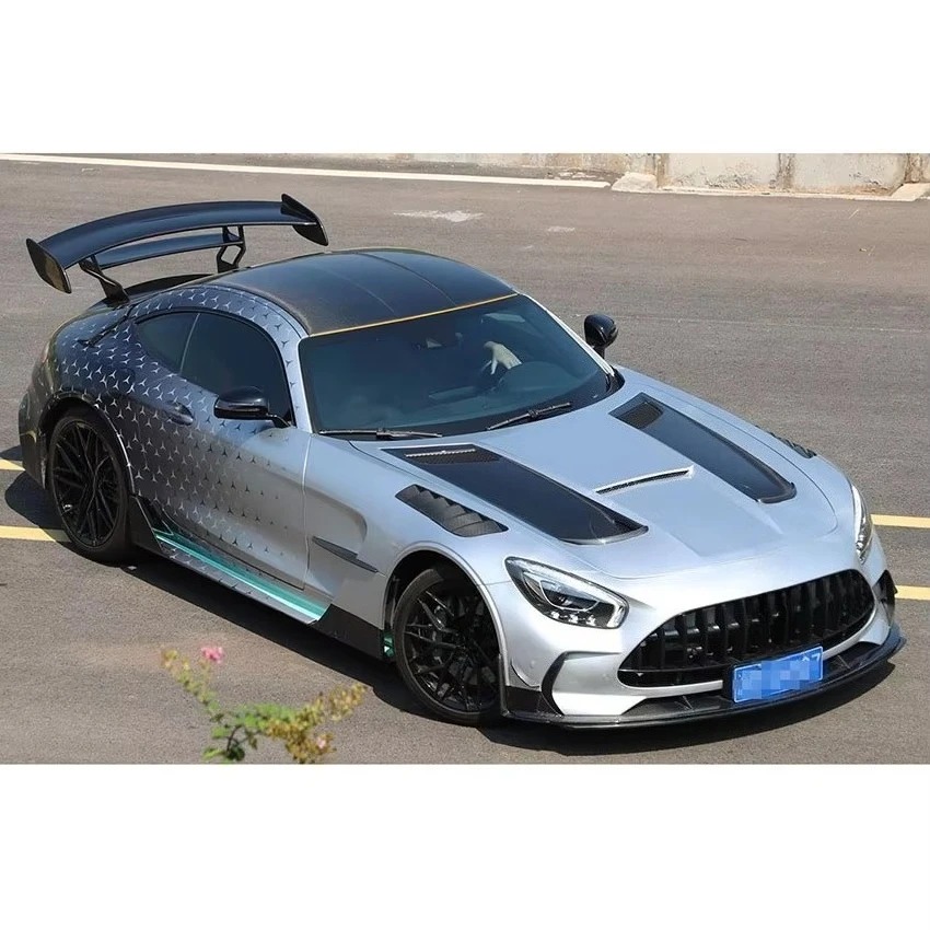 Upgrade Car Parts Black Series Style Dry Carbon Fiber Rear Wing Spoiler for   GT GTS Car Body Kit